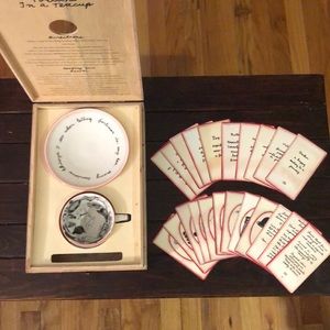 Anthropologie Molly Hatch fortune in a tea cup set